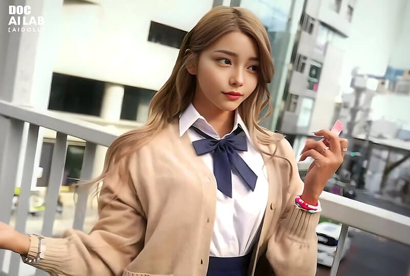 avonline AI Girl สวยยุคเฮเซย์ เดบิวต์ AV แฟนตาซี ฮานะ คุโระซากิ หุ่นเซ็กซี่เย็ดดุเดือด DAL-010 1