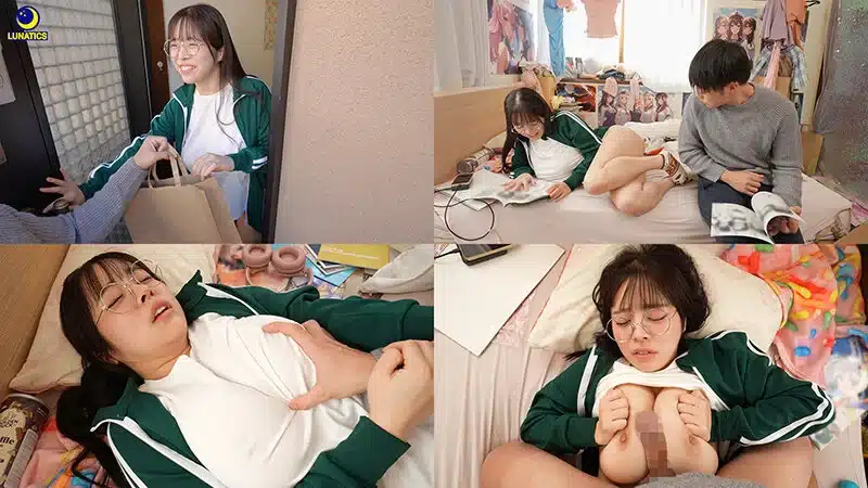 japan av เพื่อนโอตาคุขี้อายที่ชอบอนิเมะเสียวสุดๆ เล่นกับหัวนมเธอ LULU-442 1